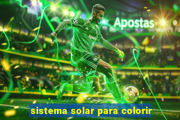 sistema solar para colorir