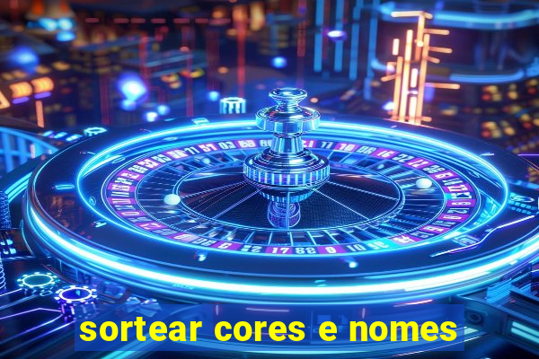 sortear cores e nomes