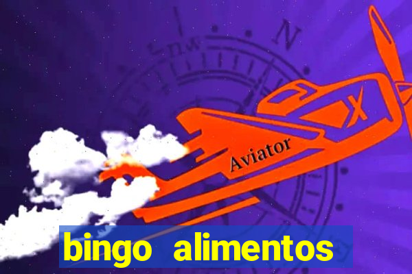 bingo alimentos para imprimir