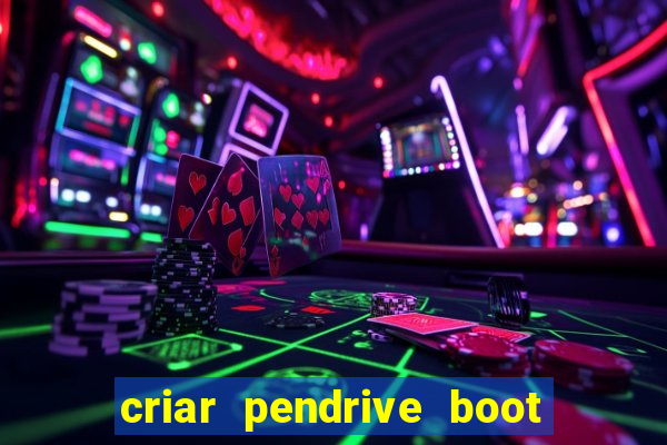 criar pendrive boot windows 10