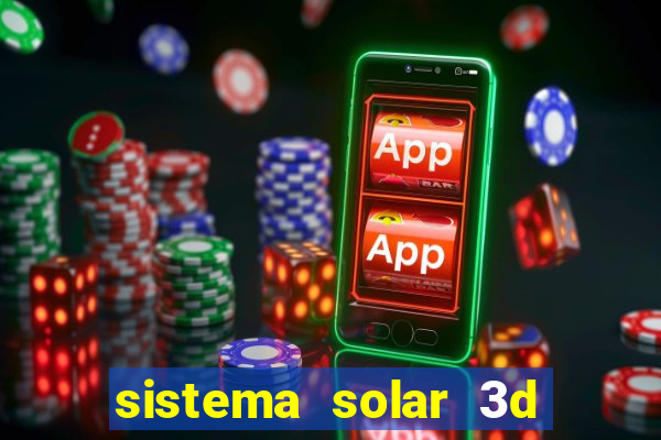 sistema solar 3d em movimento